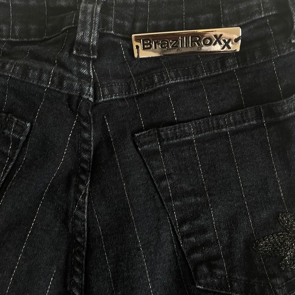 brazilroxx embroidered black pant/jean - Picture 4 of 6